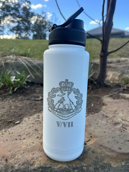 1100ml White Insulated Drink Bottle