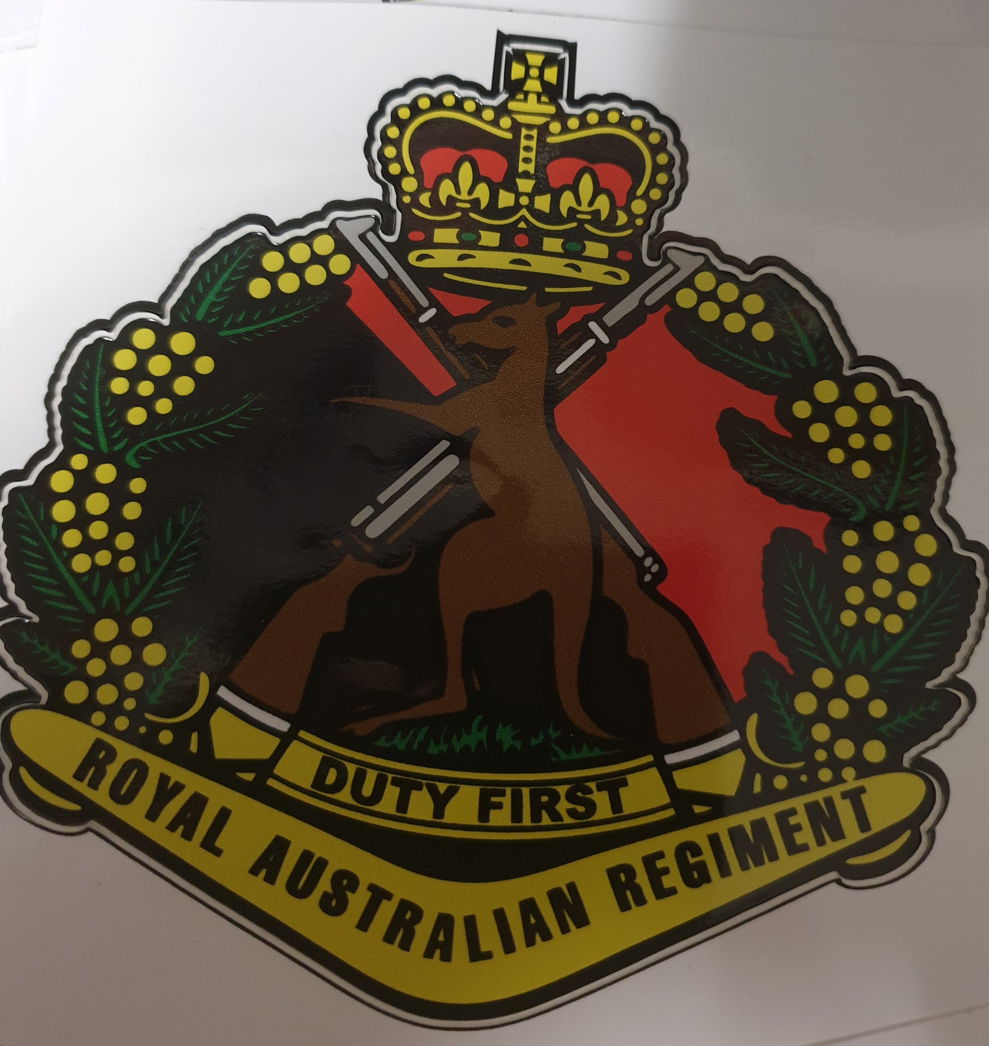 2/4  RAR Skippy badge sticker