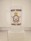 FROSTED BEER MUG RAAF BEEN THERE DONE THAT