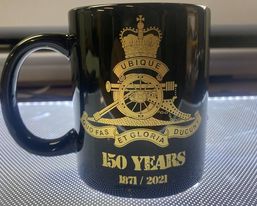 Gunners 150 Years Black Mug