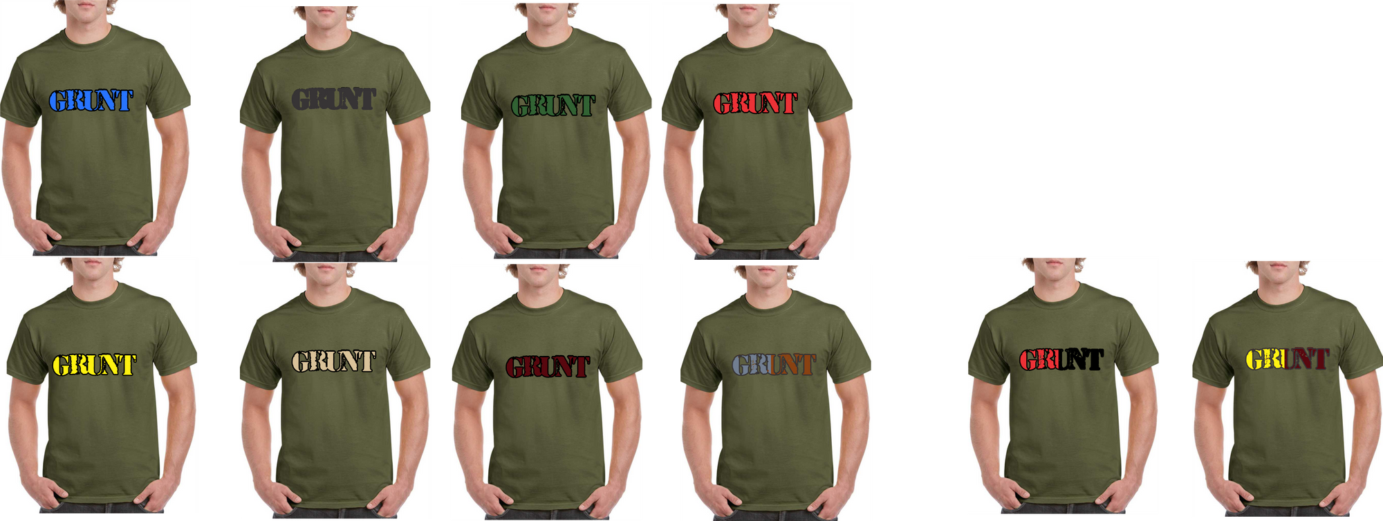 GRUNTS ALL UNITS T SHIRT