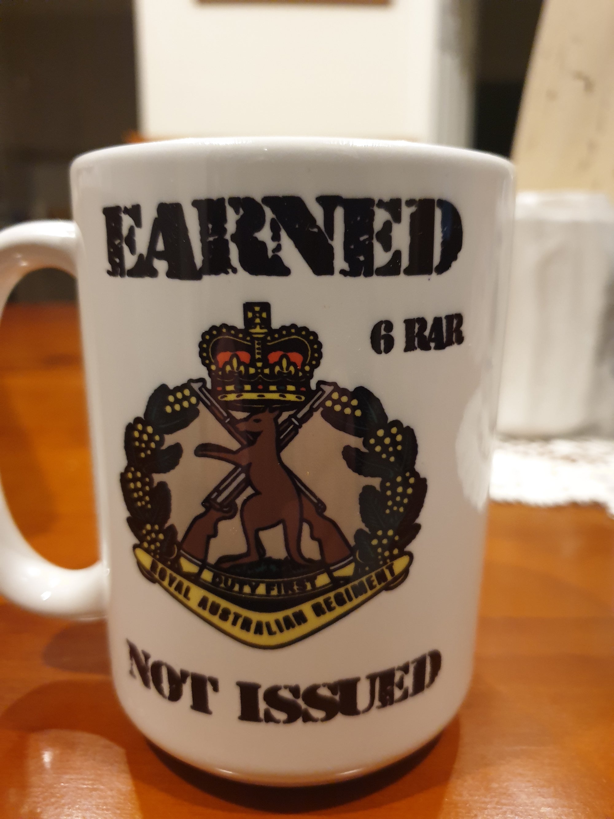 6 15 0Z  6 RAR Earned not issued  mug
