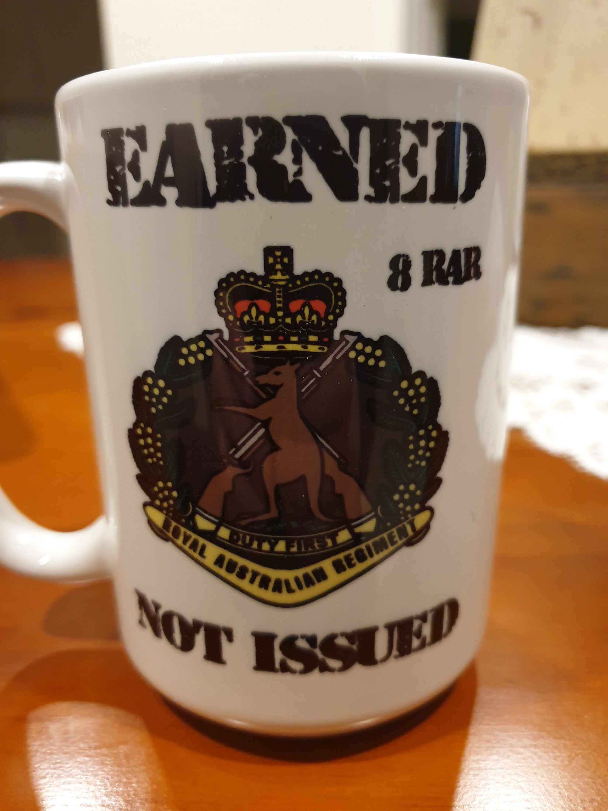 15 OZ  8 RAR Earned not issued  mug