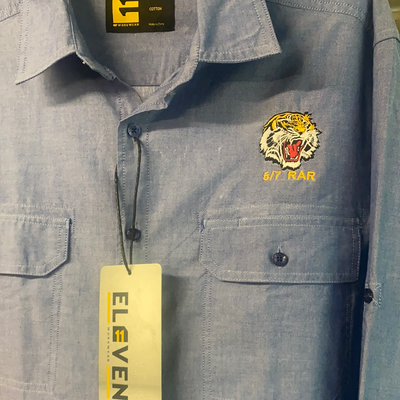 5/7 RAR dress shirt with Tiger OR SKIPPY BADGE